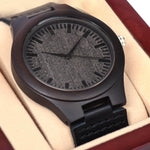 Personalized 1st Year Anniversary wooden watch