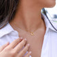 I love you delicate heart necklace