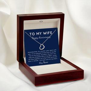 Delicate Heart Happy Nikkah Anniversary Islamic necklace for wife gift