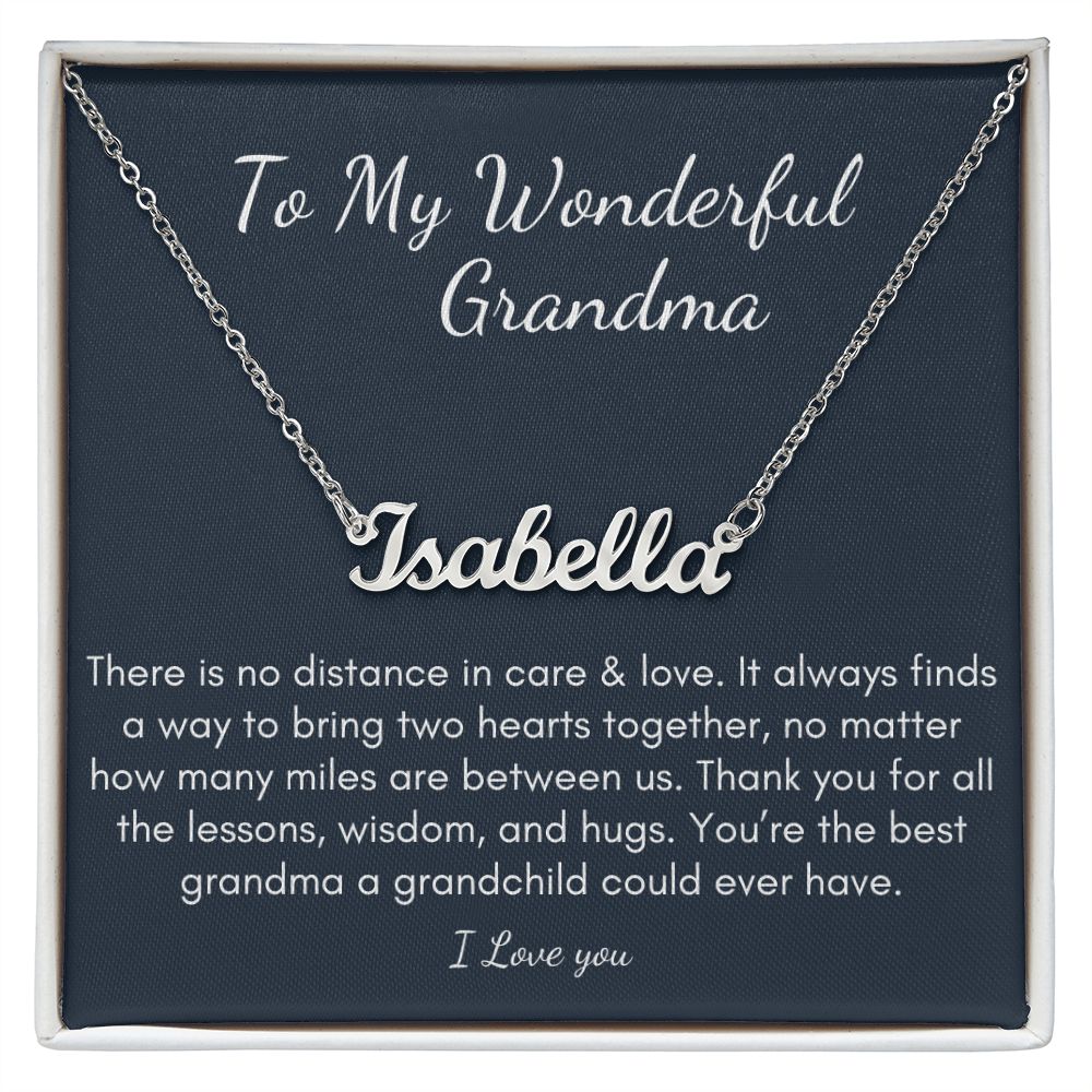 To My Grandma Custom name Jewelry For birthday Mother's Day Gift
