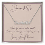 Sister name necklace