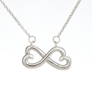 Personalized infinity necklace future daughter in law