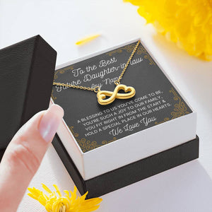 Personalized infinity necklace future daughter in law