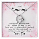 To My Soulmate Gold Forever Love Necklace