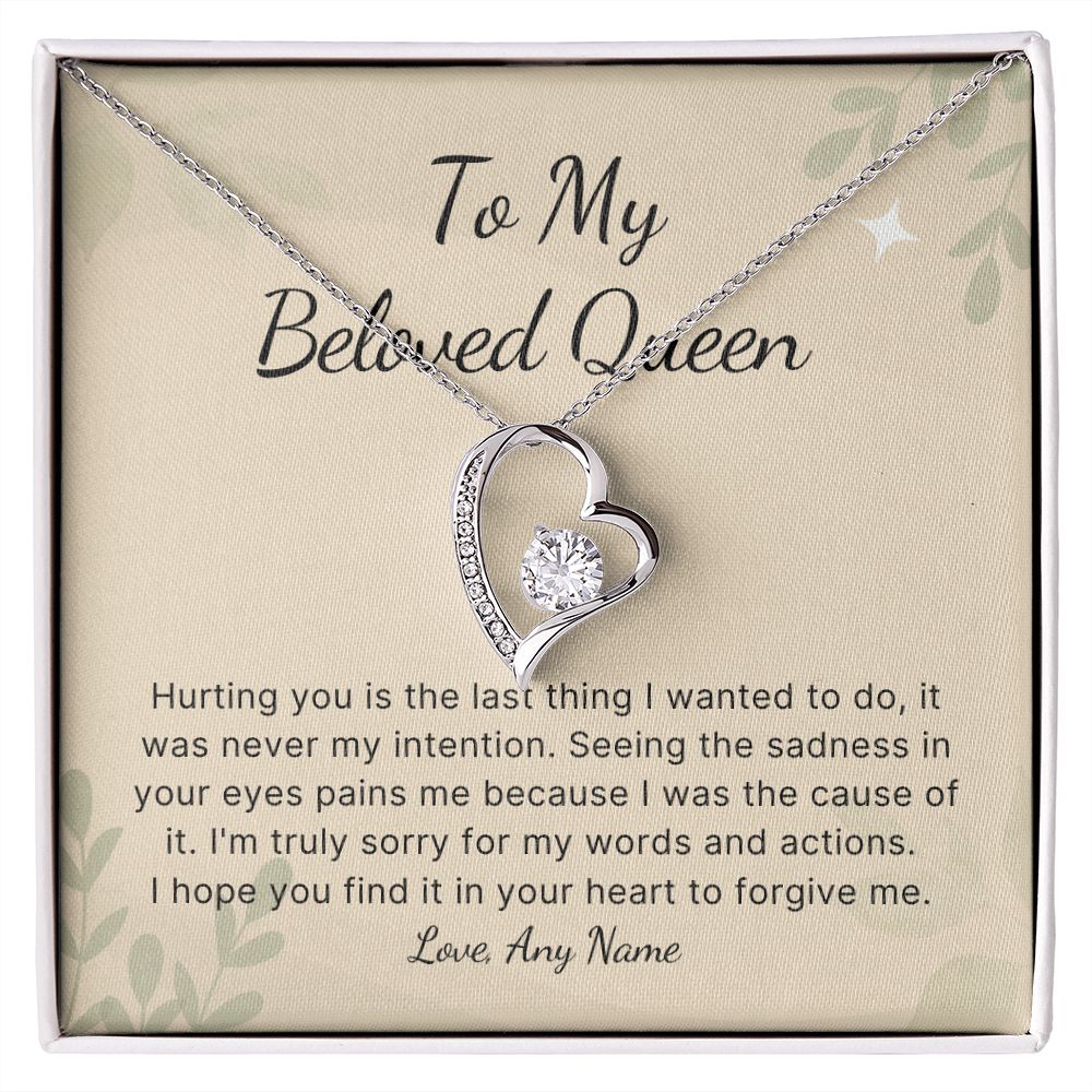 Personalized Forever I'm Sorry necklace for wife girlfriend best friend