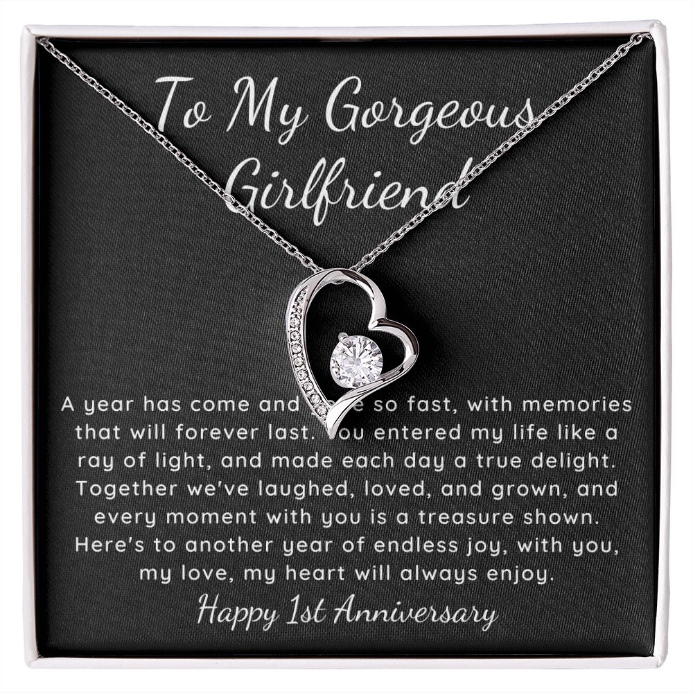 Forever Love Necklace for girlfriend One Year dating anniversary
