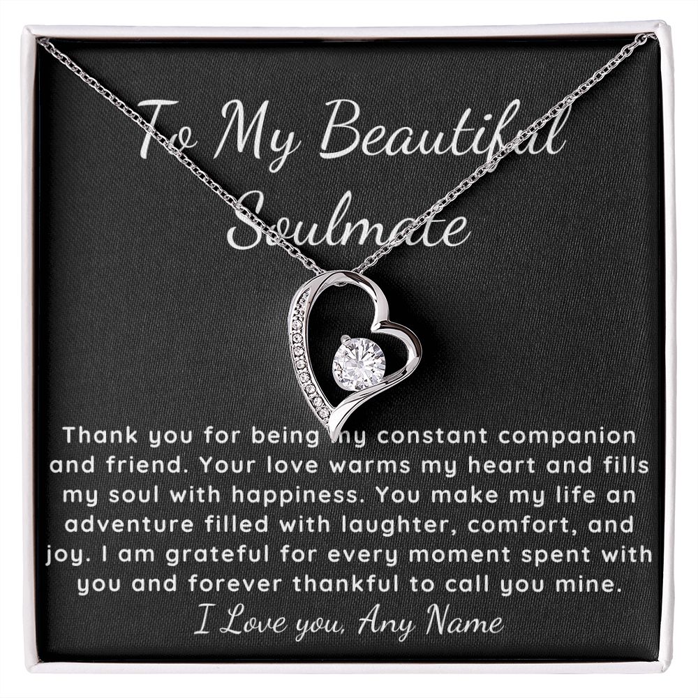 Forever Love To My Soulmate Necklace jewelry