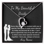 Forever Love Personalized necklace Groom to Bride Gift Wedding Day Gift