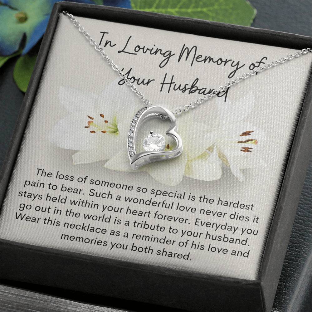 Forever Love Necklace Loss of Husband Sympathy gift