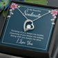 To My Soulmate wife girlfriend heart necklace