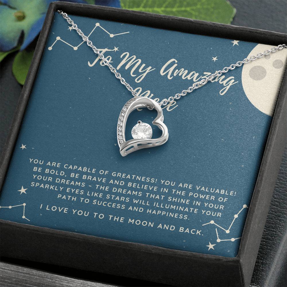 Forever Love to My Amazing Niece necklace gift