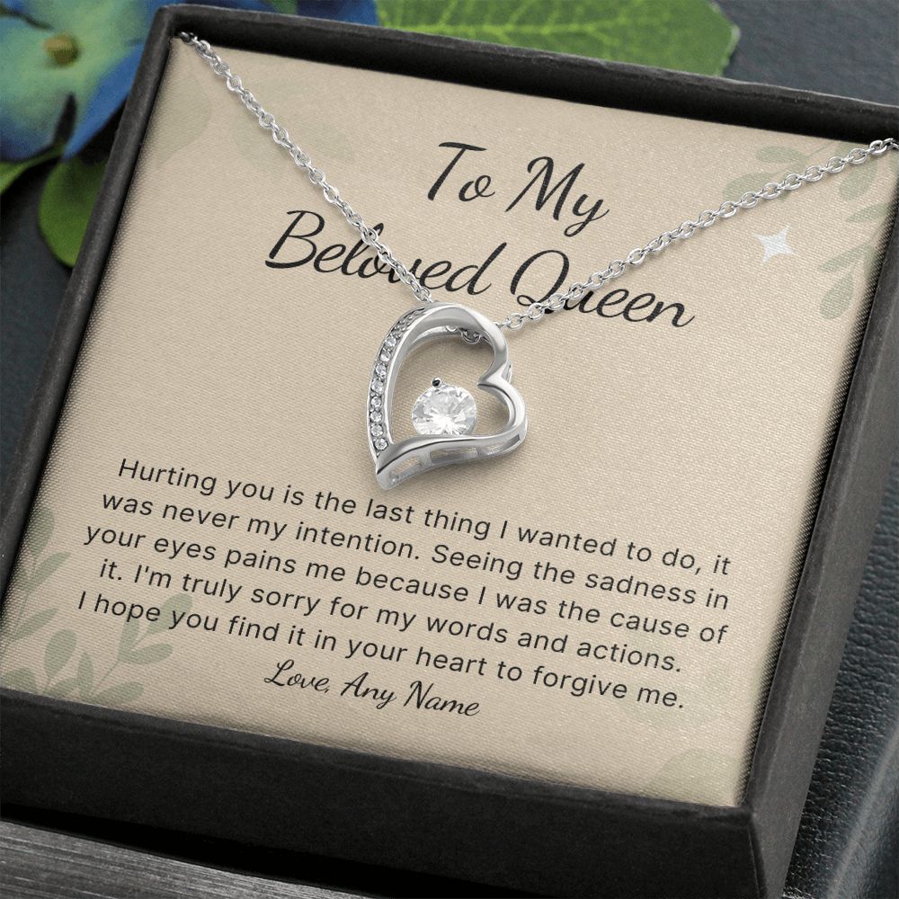 Personalized Forever I'm Sorry necklace for wife girlfriend best friend