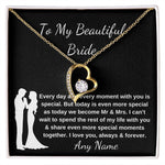Forever Love Personalized necklace Groom to Bride Gift Wedding Day Gift