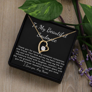 Forever Love To My Soulmate Necklace jewelry