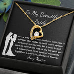 Forever Love Personalized necklace Groom to Bride Gift Wedding Day Gift