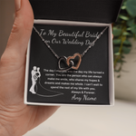 Personalized To My Beautiful Bride on our Wedding Day