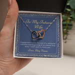 Engagement Wedding heart necklace