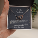 Personalized Soulmate wife girlfriend birthday heart necklace gift