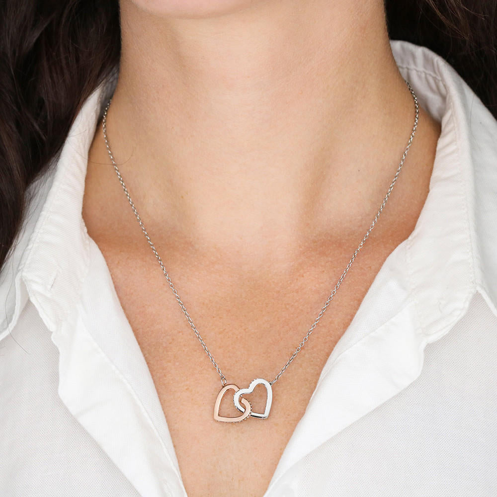 Gorgeous Wife interlocking heart necklace