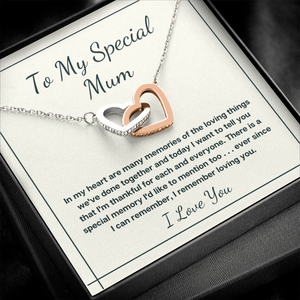 To My Special Mum heart necklace