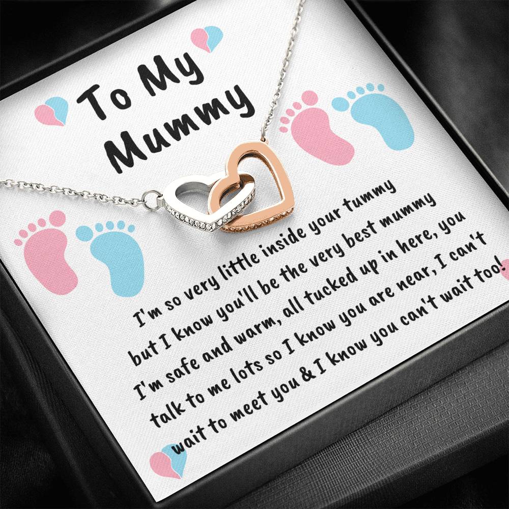 New Mummy Two hearts necklace