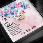Missing You sister Interlocking Necklace