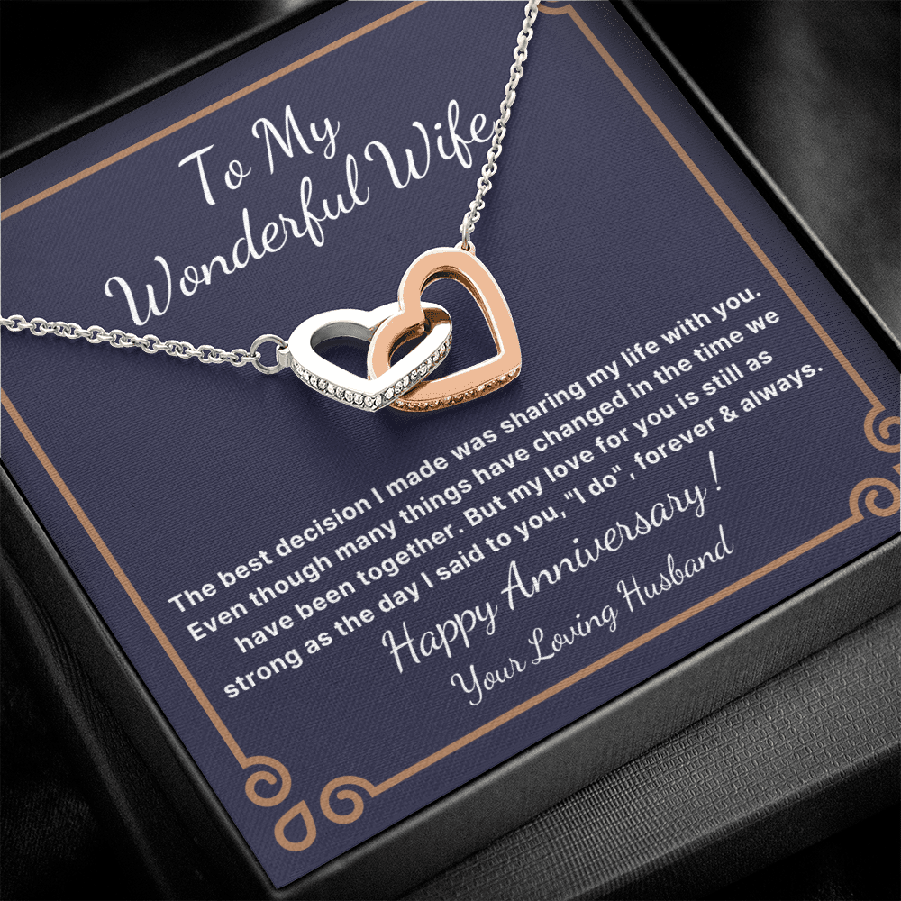 Anniversary necklace for wife
