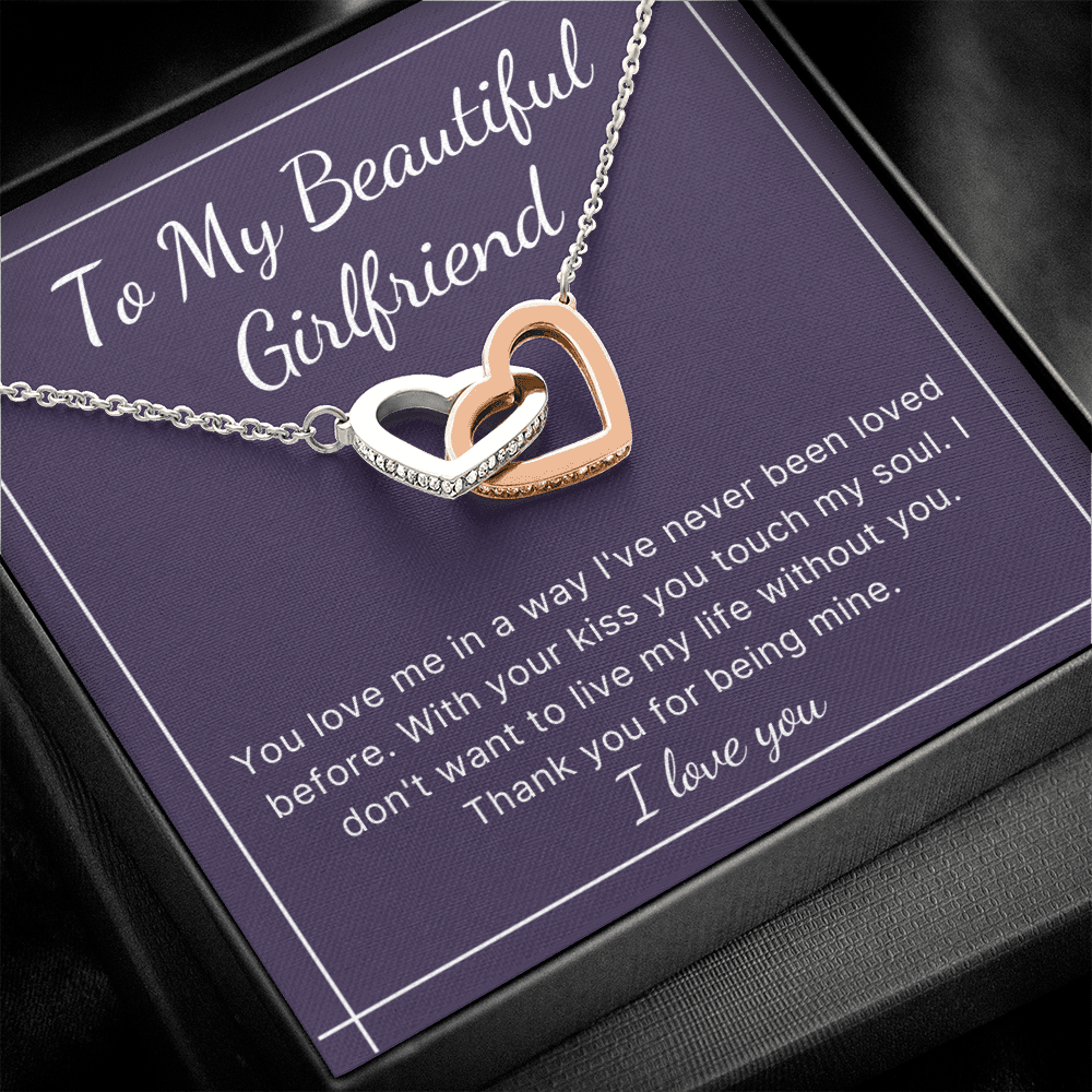 To My Beautiful Girlfriend Valentines day Christmas Birthday Anniversary necklace