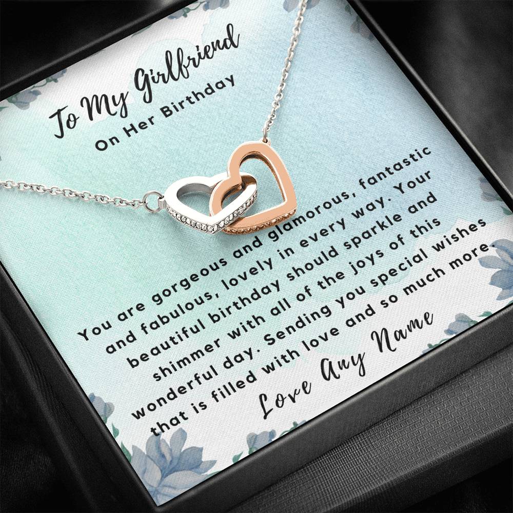 Girlfriend personalized birthday gift necklace