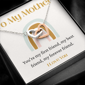 My Mother is my friend heart necklace gift