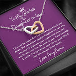 Badass Daughter in Law interlocking heart necklace