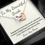 To My Beautiful bride wedding day bridal necklace