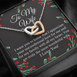 To My Wife Necklace - Anniversary Birthday Christmas Gift for Wife