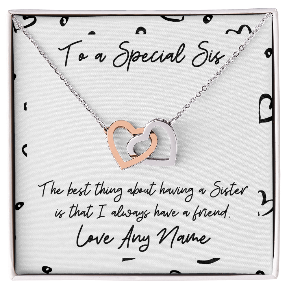 Personalised Special sister moving away college gift