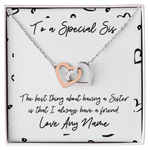 Personalised Special sister moving away college gift