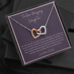 To Our Amazing Daughter Graduation birthday Christmas moving away necklace gift from parents