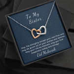 Eid heart necklace for sister