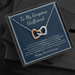 To My Gorgeous Girlfriend Anniversary Necklace gift