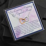 In Loving Memory of a Special Mom heart necklace