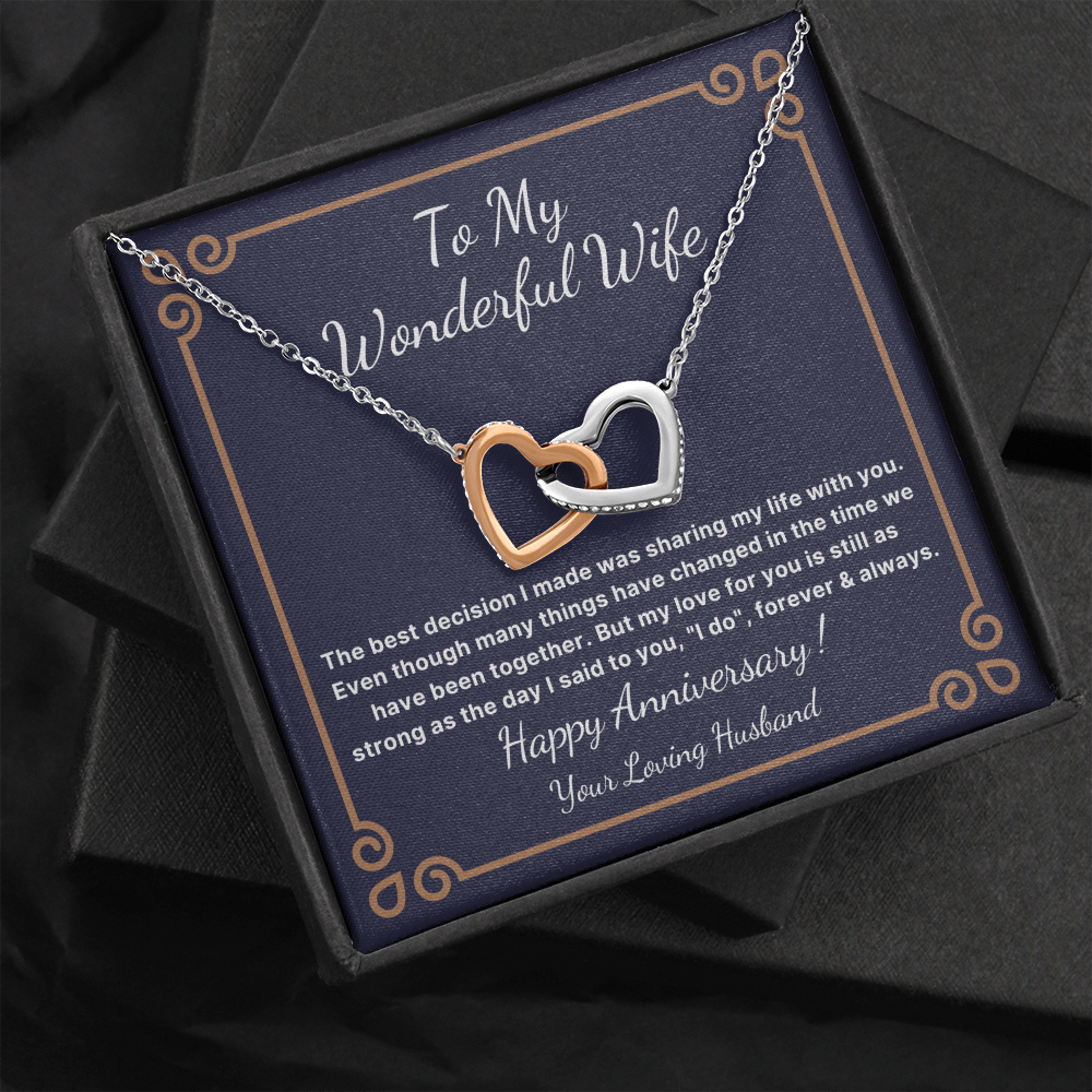Anniversary necklace for wife
