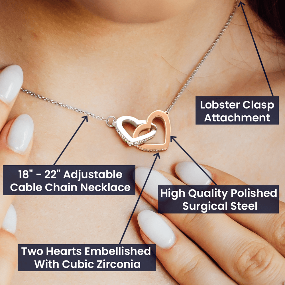 Soul Sister interlocking heart necklace