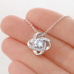 Personalised Best Friend Love Knot Necklace