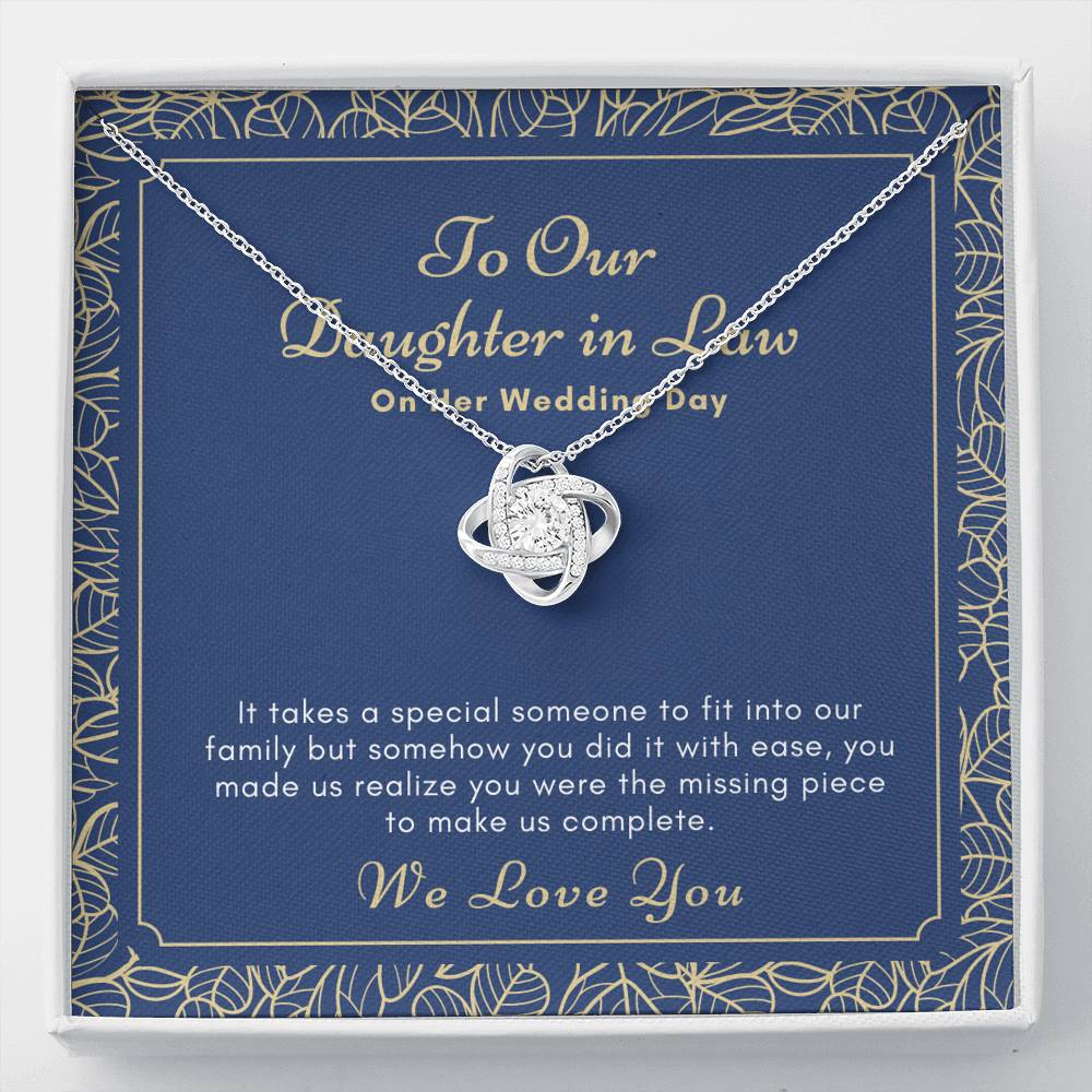 To our Daughter In Law Wedding Gift My Future Daughter-In-Law Bonus Daughter necklace