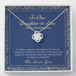 To our Daughter In Law Wedding Gift My Future Daughter-In-Law Bonus Daughter necklace