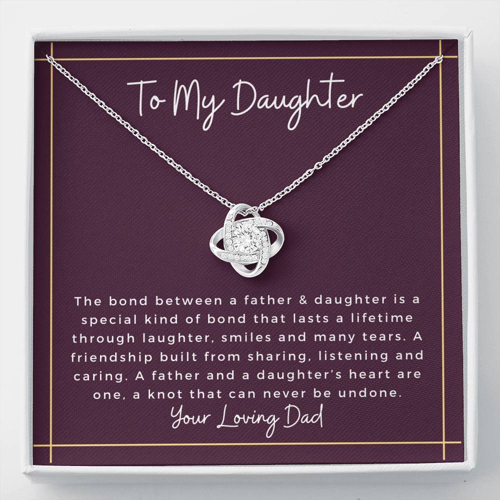 To my Daughter, Gift for Daughter from Dad, Daughter Necklace