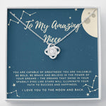 To My Amazing Niece Love Knot Necklace