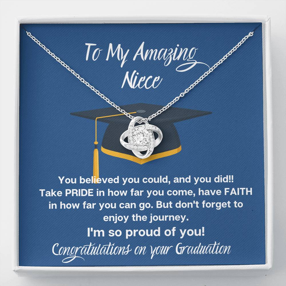 Graduation gift for Niece Love Knot Necklace