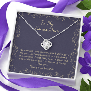 Mother & daughter Love knot necklace gift