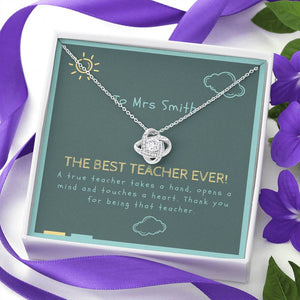 Teacher Gift Love Knot Necklace