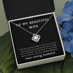 Love knot Promise necklace for wife